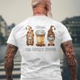 Gnope Not Before Coffee Cute Gnome Graphic Coffee Cup Beans Men's Back Print T-Shirt Gifts for Old Men