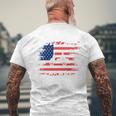 Golf Cart Parade United States American Flag 4Th July Men's T-shirt Back Print Gifts for Old Men