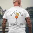 Hallöchen Aperölchen Aperölchen Aperitif Cocktail Aperitif Spritz T-Shirt mit Rückendruck Geschenke für alte Männer