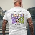 Halloween Foot Doctor Podiatrist Podiatry Boo Crew Ghost Men's T-shirt Back Print Gifts for Old Men