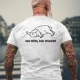 Hasi Müde Hasi Schlafiger Rabbit Slogan T-Shirt mit Rückendruck Geschenke für alte Männer