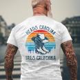 Heads Carolina Tail California Country Music Cowgirl Western Men's T-shirt Back Print Gifts for Old Men