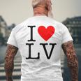 I Heart Lasegas Amo Lv T-shirt da uomo con stampa posteriore Regalos para ancianos
