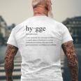 Hygge Lifestyle T-Shirt mit Rückendruck Geschenke für alte Männer