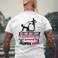 Ich Bin Der Depp Jga Poltern Team Groom Pink T-Shirt mit Rückendruck Geschenke für alte Männer