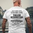 Ich Bin Ein Stolzer Chefonerdammt Tollen Mitarbeitern Gray T-Shirt mit Rückendruck Geschenke für alte Männer