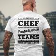 Ich Bin Stolzer Chef Eines Unheuer Fantastische Teams Job T-Shirt mit Rückendruck Geschenke für alte Männer