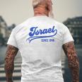 Israele Dal 1948 Cool Bandiera Israeliana Retrò T-shirt da uomo con stampa posteriore Regalos para ancianos