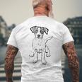 Jack Russell Terrier For Dog Dad T-Shirt mit Rückendruck Geschenke für alte Männer