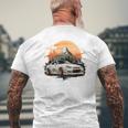 Jdm Drift Japanese Style Car Retro Enthusiast Men's T-shirt Back Print Gifts for Old Men