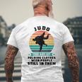 Judo L'arte Di Piegare Iestiti Con Le Persone Judo Combattente T-shirt da uomo con stampa posteriore Regalos para ancianos