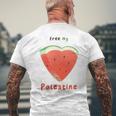 Libera Il Mio Dell'anguria Della Palestina T-shirt da uomo con stampa posteriore Regalos para ancianos