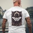 Luna Moth Goth Gothic Dark Academia Fairycore Goblincore T-shirt da uomo con stampa posteriore Regalos para ancianos