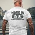 Made In 1961 Regalo 63 Anni 63 Compleanno Uomo Donna T-shirt da uomo con stampa posteriore Regalos para ancianos