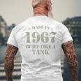 Made In 1967 Built Like A Tank Militare Compleanno T-shirt da uomo con stampa posteriore Regalos para ancianos