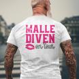 Malle Diven On Tour Slogan T-Shirt mit Rückendruck Geschenke für alte Männer