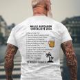 Mallorca 2024 Sauf Malle Ride Tasks Checklist Gray T-Shirt mit Rückendruck Geschenke für alte Männer