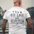 Mallorca Die Lage Ist Besaffniserregend Sauf Party Outfit S T-Shirt mit Rückendruck Geschenke für alte Männer