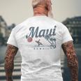 Maui Hawaii Surf Beachintage Souvenir Surfer Gray T-Shirt mit Rückendruck Geschenke für alte Männer