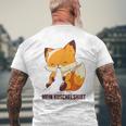 Mein Kuschel Fox Pyjamas Nightdress Fox T-Shirt mit Rückendruck Geschenke für alte Männer