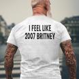 Mi Sento Come 2007 Britney T-shirt da uomo con stampa posteriore Regalos para ancianos