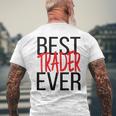 Miglior Trader Mai Bull Market Simbolo Wall Street T-shirt da uomo con stampa posteriore Regalos para ancianos