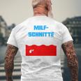 Milfschnitte I Love Milfs Sauf Malle T-Shirt mit Rückendruck Geschenke für alte Männer