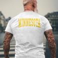 Minnesota Throwback Classic Men's T-shirt Back Print Gifts for Old Men