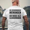 Misanthrop Menschenfeind Gray T-Shirt mit Rückendruck Geschenke für alte Männer