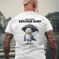 Möwe Sturm Hurricane Schietwetter Dat Is Nur 'N Büschen Wind Gray T-Shirt mit Rückendruck Geschenke für alte Männer