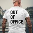 Out Of Office Das Homeoffice T-shirt da uomo con stampa posteriore Regalos para ancianos