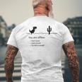 You Are Offline Low Resolution Pixel Dinosaur Screen T-shirt da uomo con stampa posteriore Regalos para ancianos