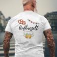 Oktoberfest Wiesn Saying Aufbrezel& O'zapft Is T-Shirt mit Rückendruck Geschenke für alte Männer