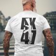 Original Ak47 Kalashnikov Ak-47 Gun Soviet Rifle T-Shirt mit Rückendruck Geschenke für alte Männer