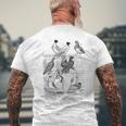 Pigeonintage Breeds Of Pigeons For Pigeon Lover T-Shirt mit Rückendruck Geschenke für alte Männer