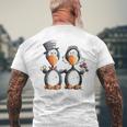 Pinguino Per Matrimonio Coppia Di Sposi T-shirt da uomo con stampa posteriore Regalos para ancianos