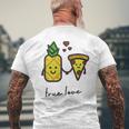 Pizza Hawaii True Love Pizza Love T-Shirt mit Rückendruck Geschenke für alte Männer