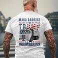 Proud Maga Garbage Trump Supporter Trump Garbage Truck Men's T-shirt Back Print Gifts for Old Men