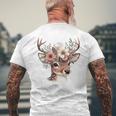 Reh Damen Reh Kostüm Kinder Carnival Reindeer T-Shirt mit Rückendruck Geschenke für alte Männer