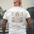 Therian Y2k Grunge Estetica Alt Goth Scheletro Croce Gotica T-shirt da uomo con stampa posteriore Regalos para ancianos