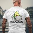 Schlavocado Official Sleep Pyjamas Sleep Avocado Gray T-Shirt mit Rückendruck Geschenke für alte Männer