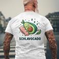 Schlavocado Official Sleep Pyjamas Sleep Avocado T-Shirt mit Rückendruck Geschenke für alte Männer