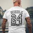 School Graduation Realschule Hauptschule 2024 T-Shirt mit Rückendruck Geschenke für alte Männer