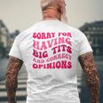 Scusa Per Avere Grandi Tette E Opinioni Corrette Divertente T-shirt da uomo con stampa posteriore Regalos para ancianos