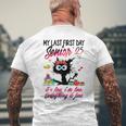 Senior 2025 Graduation My Last First Day Of Class Of 2025 Men's T-shirt Back Print Gifts for Old Men
