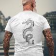 Stile Cinese Drago Gongfu Tai Chi Drago T-shirt da uomo con stampa posteriore Regalos para ancianos