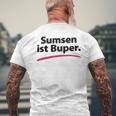 Sumsen Ist Buper Word Game Slogging T-Shirt mit Rückendruck Geschenke für alte Männer