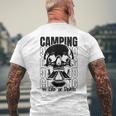 Teschio Camping Campeggiatore Camper Camperista Campeggio T-shirt da uomo con stampa posteriore Regalos para ancianos
