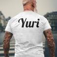 Top That Says The Name Yuri Niedliche Erwachsene Kinder Grafik T-Shirt mit Rückendruck Geschenke für alte Männer