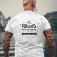 Trallala & Hopsassa Für Pillepalle Bin Ich Nicht Responsible For T-Shirt mit Rückendruck Geschenke für alte Männer